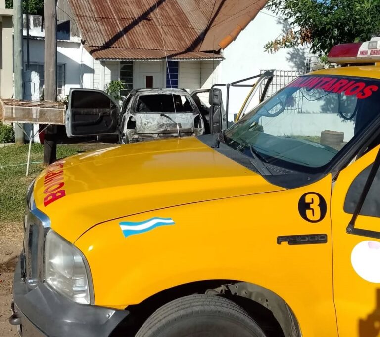Un automóvil se incendió en Concordia