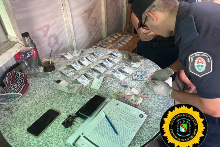 Compraron con billetes falsos y terminaron detenidos por narcotráfico tras tres allanamientos en Concordia