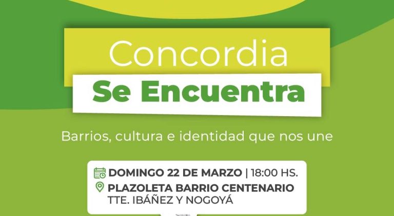 El gran estreno de “Concordia se Encuentra” que promete movilizar a toda la ciudad