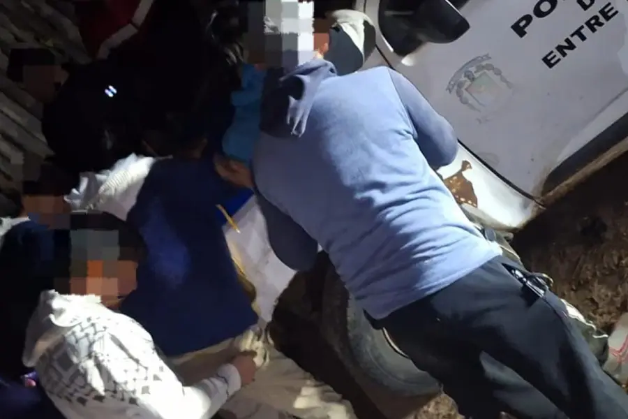 Detenidos en Concordia.