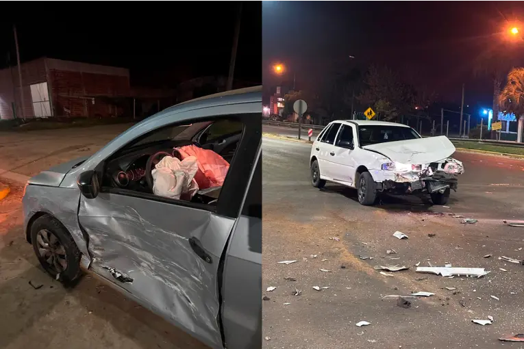 Violento choque en Concordia: Sin heridos pero con importantes daños materiales