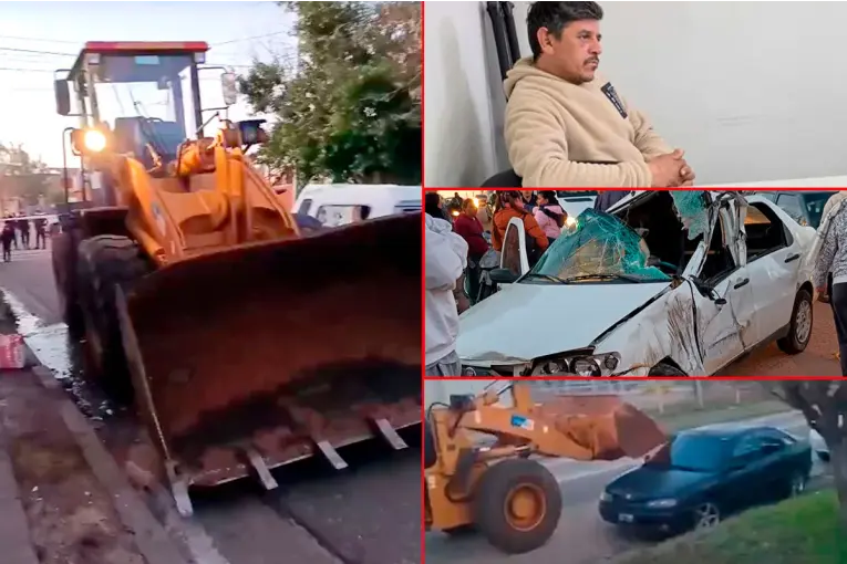 Operario ebrio enfrenta prisión preventiva tras chocar siete vehículos con cargadora frontal