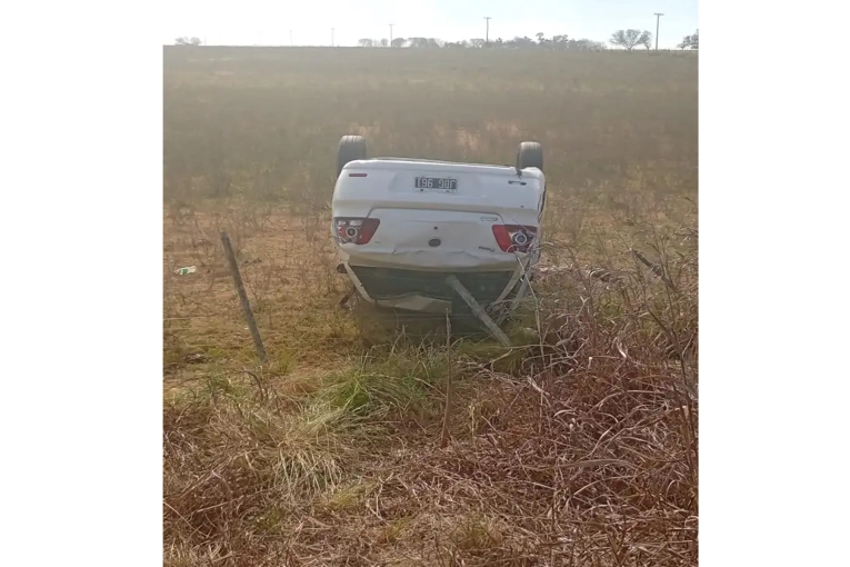 Cadetes de la Policía sufren accidente en la Ruta 18