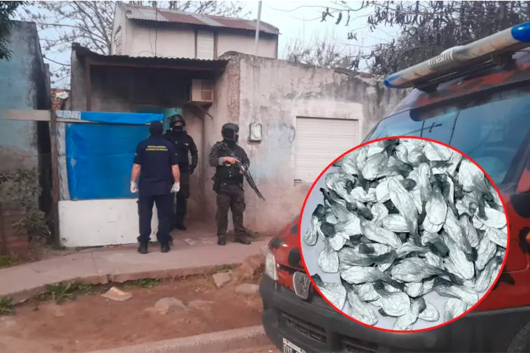 Allanamiento en Gualeguaychú: Más de 140 dosis de cocaína incautadas y un detenido