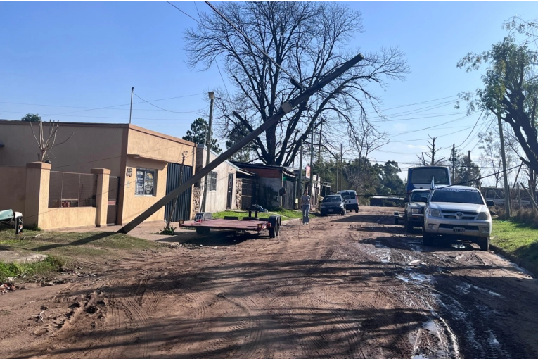 Villa Zorraquín aún sufre cortes de energía tras el fuerte temporal