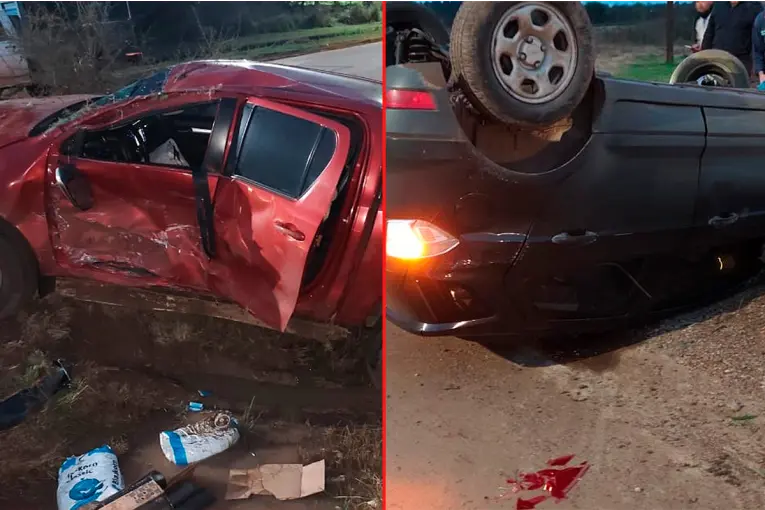 Grave accidente en Chajarí: bebé hospitalizada tras violento choque entre camionetas