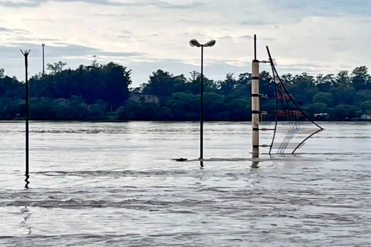 Costanera de Concordia Restringida por Creciente del Río Uruguay