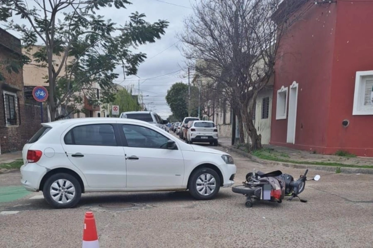 Fuerte choque en Concordia deja a una mujer hospitalizada