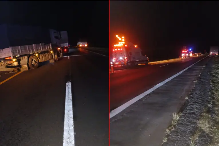 Despiste de camión en la Autovía 14: Sin heridos pero con complicaciones