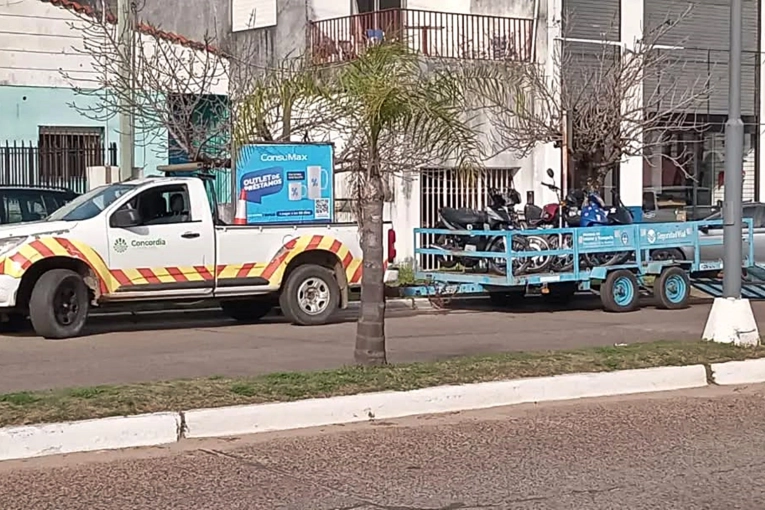 Control de Tránsito en Concordia: Más de diez motos retenidas en un operativo