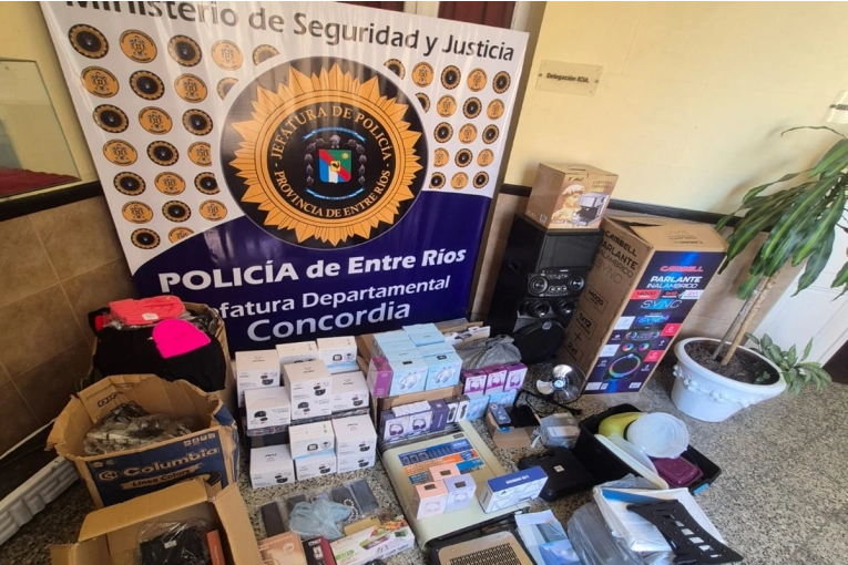 Desmantelan Red de Estafadores en Concordia: Tres Detenidos y Millones en Mercadería Secuestrada