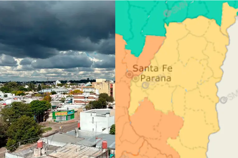 Alerta Meteorológica: Tormentas y Descenso de Temperatura en Entre Ríos