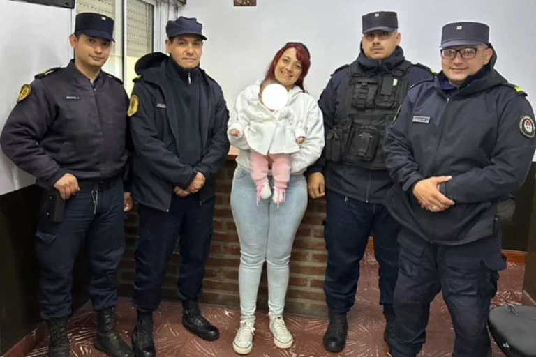 Policía de Concordia salva a bebé en grave estado tras rápida intervención