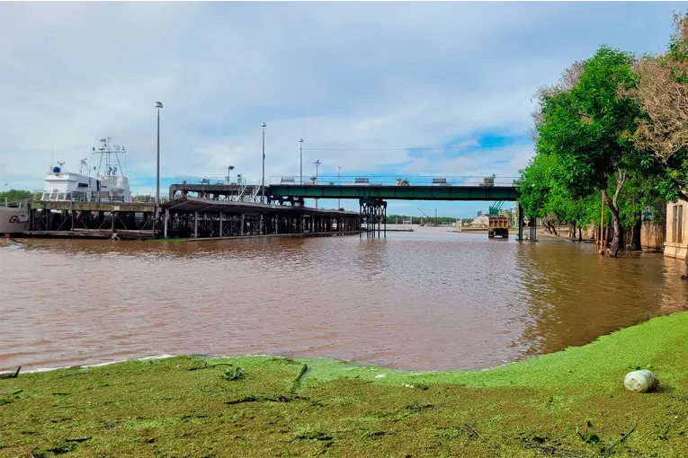 El río Uruguay desciende lentamente, pero las lluvias pueden complicar la situación El río Uruguay desciende lentamente, pero las lluvias pueden complicar la situación